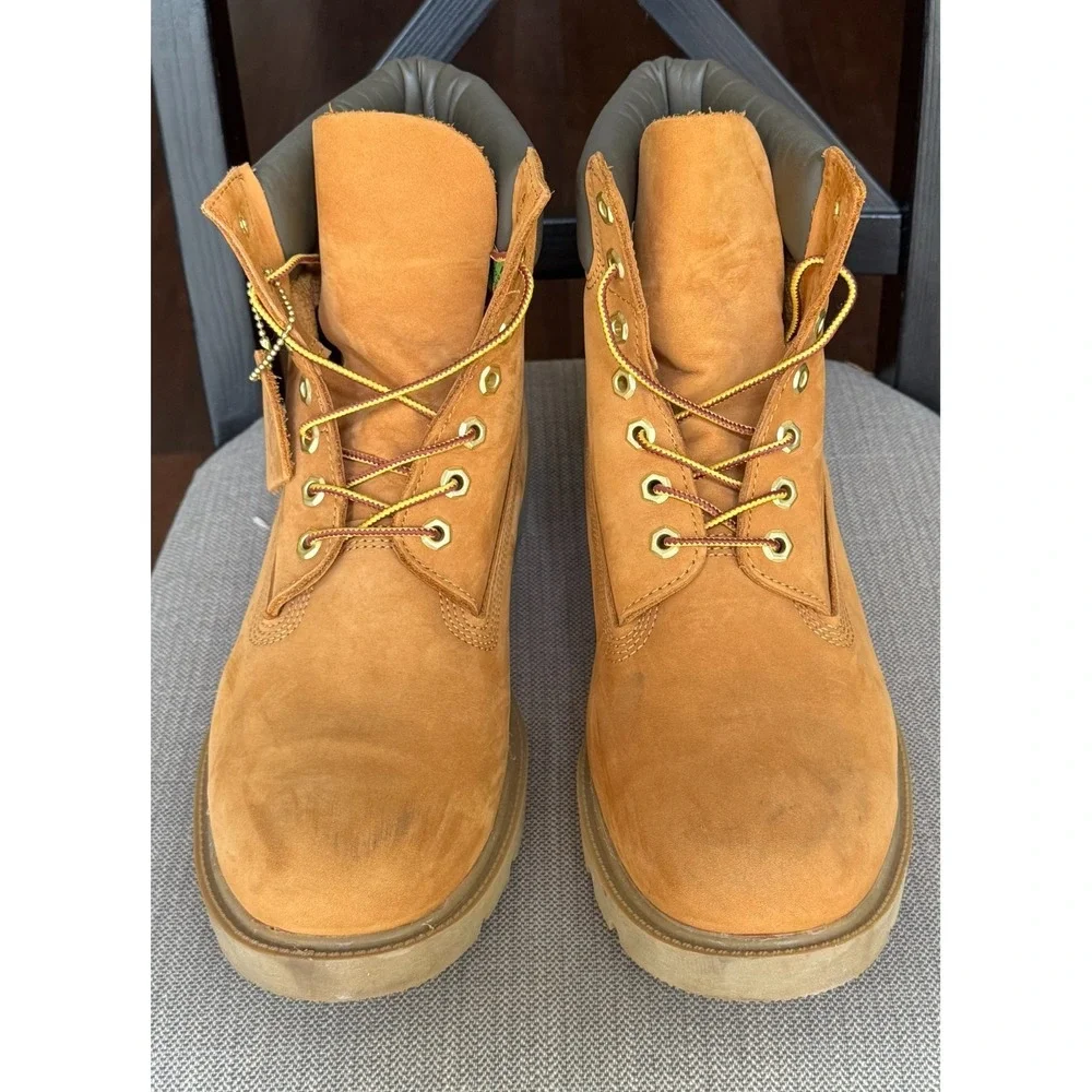 Timberland 6 inch Waterproof Wheat Nubuck Boots Men's Size (11M)